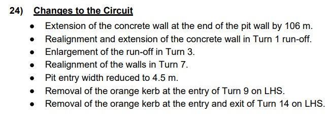 Circuit Changes Circuit Changes